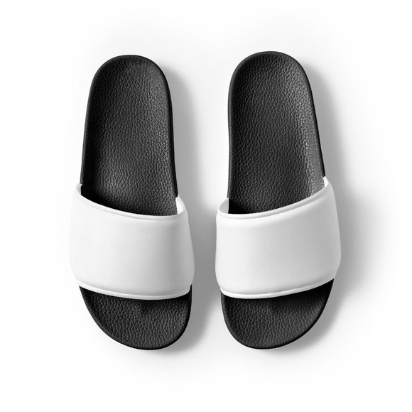 Plain White Slide Sandals (Customizable) - Picture 8 of 8